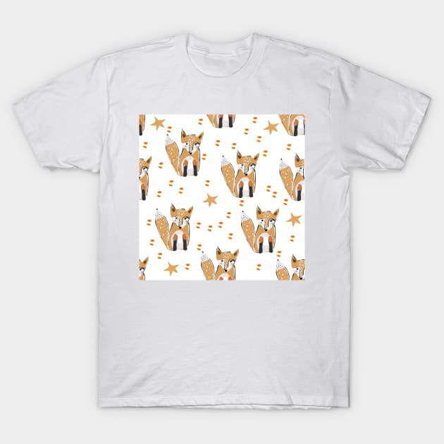 Fox T-Shirt by Kristina Stellar Scandinavian Land